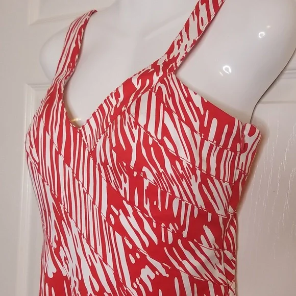 Calvin Klein Red And White Sundress - Picture 2 of 12